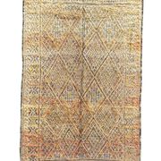 Vintage Moroccan Berber carpet in perfect condition made of wool.