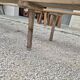 Pair of rustic oak and fir farmhouse benches 1900s - 3m85