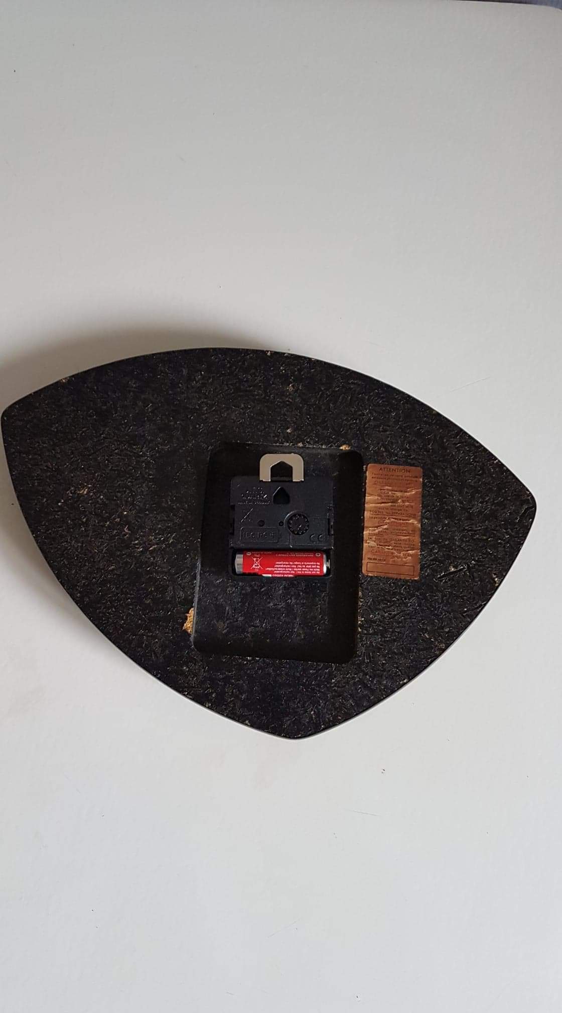 Black and gold formica wall pendulum mark Trophy Transistor