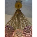 Contemporary "Clouds" of Pink and Amethyst "Ballotton" Spheres in Murano