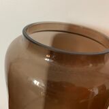 Smoked glass vase