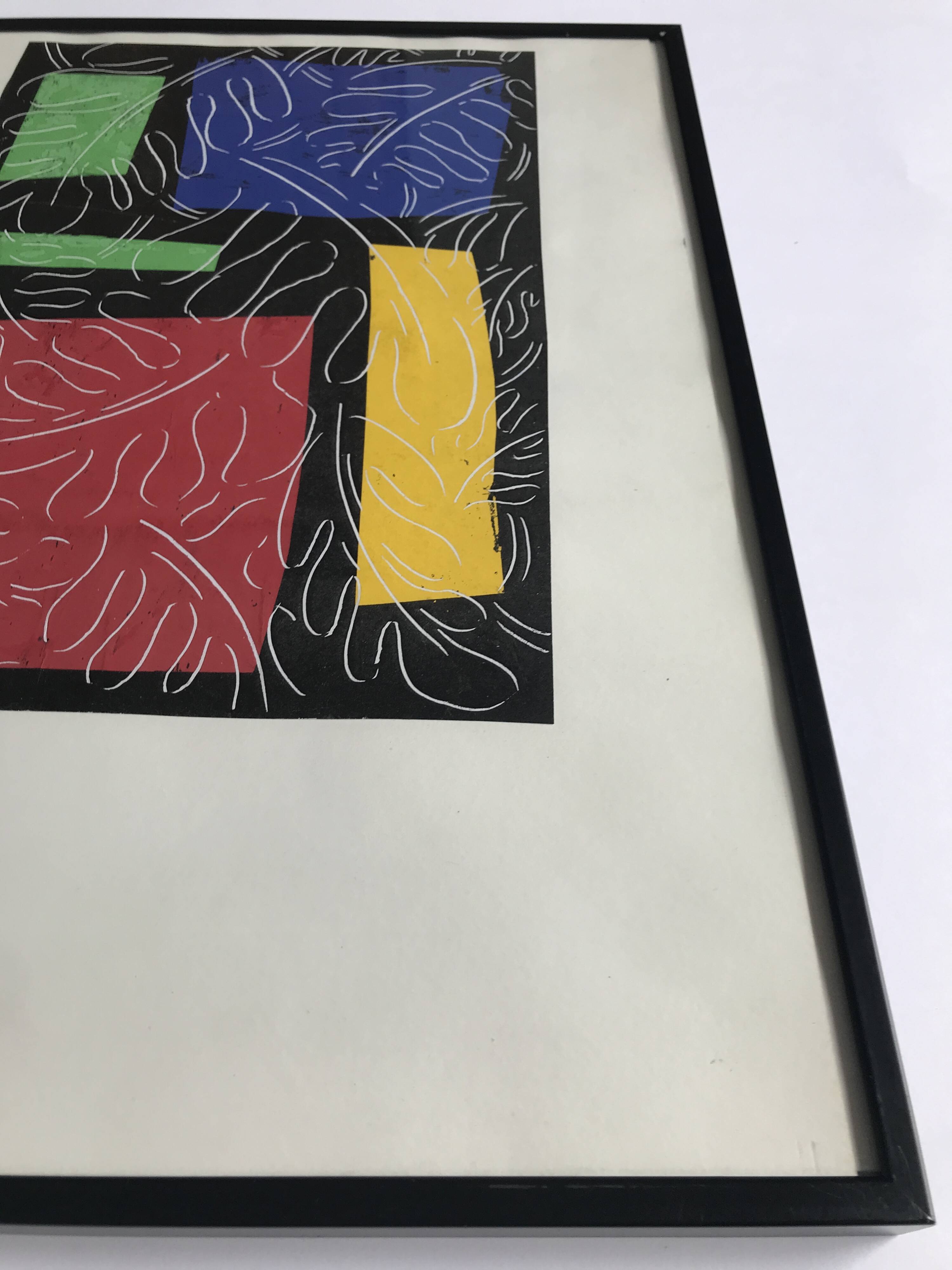 Elie Dayan, Untitled (Vegetal Pattern 1). Mixed media on paper.