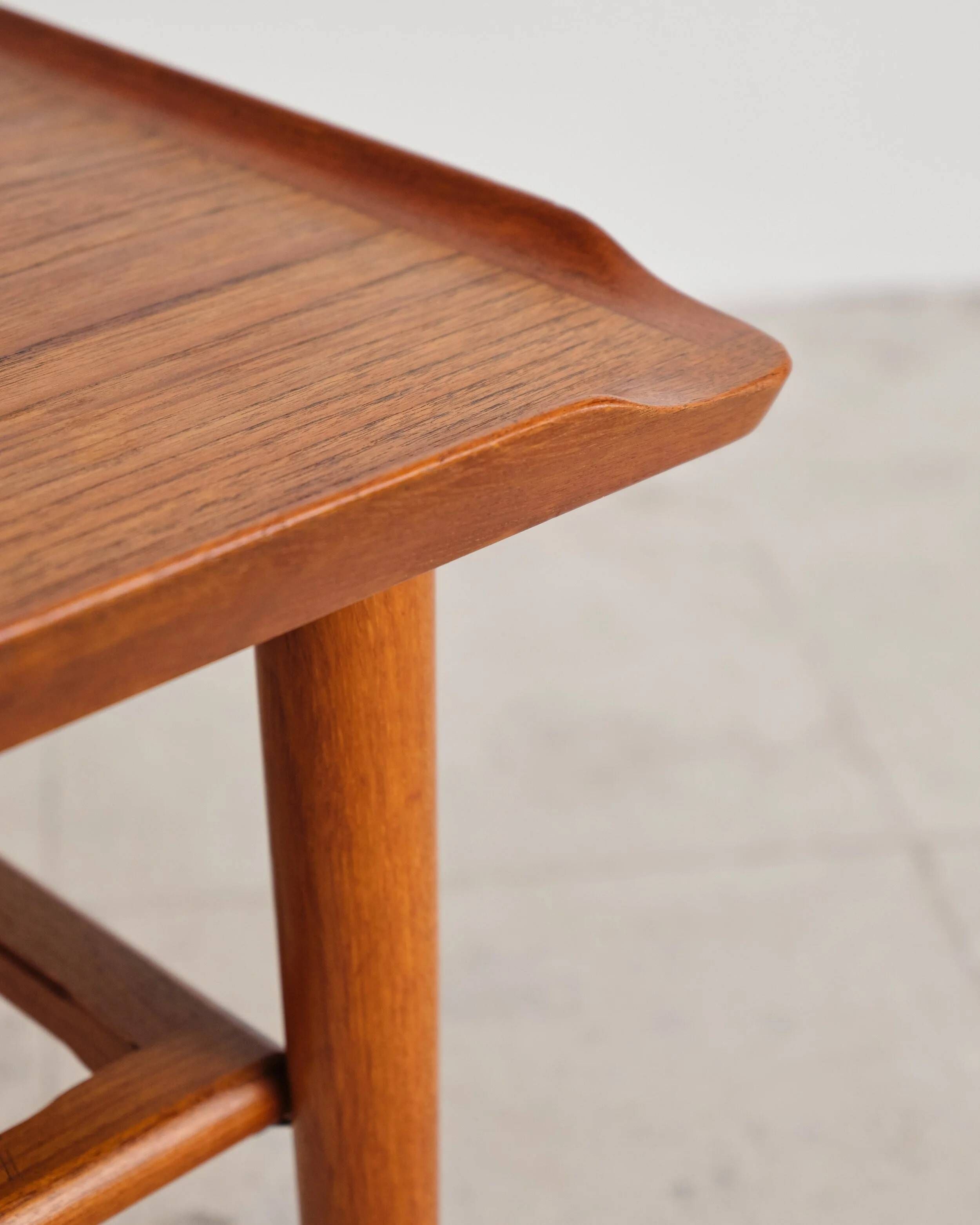 Teak coffee table by Holger Georg Jensen for Kubus, Denmark, 1960s.