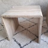 Travertine pull out tables