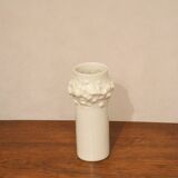 Trio of vases in white porcelain