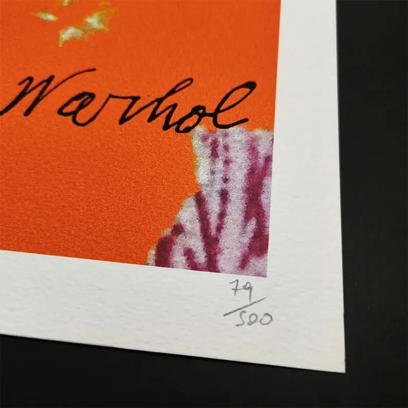 Lithographie en édition limitée "Fleurs" par Andy Warhol par CMOA. Après