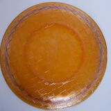Plat ambré effet tissé
