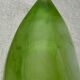 Art Deco organic coupe La Rochère in frosted jade green glass – France