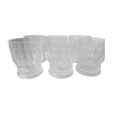 6 Bohemia glass whisky tumblers