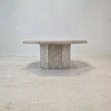 Table basse en pierre années 1980