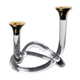 Pretzel candle holder by Dorothy Thorpe in lucite, 1970