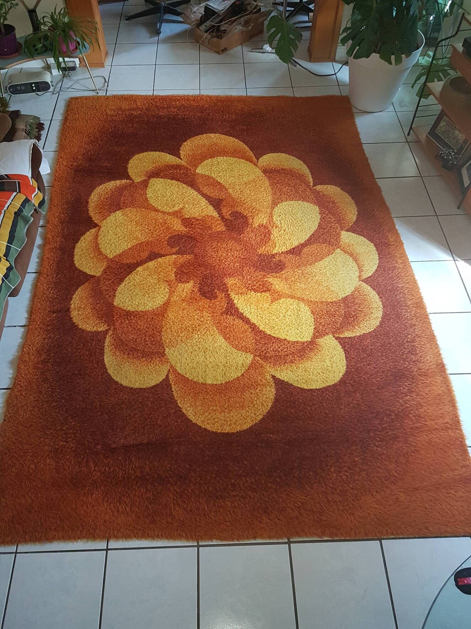 Bergoss rug pure wool 200x300cm years 60/70