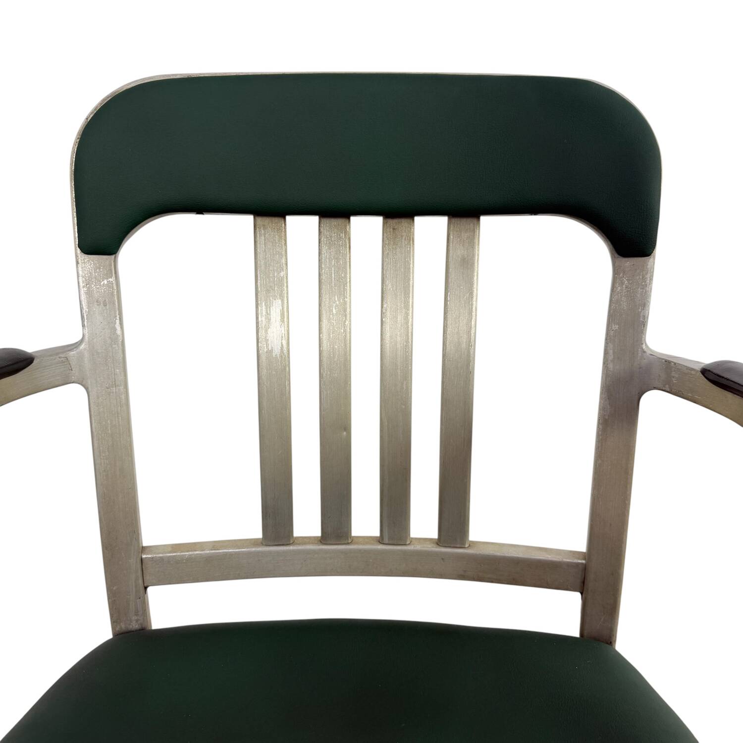 Rare pair of american aluminum Goodform armchairs