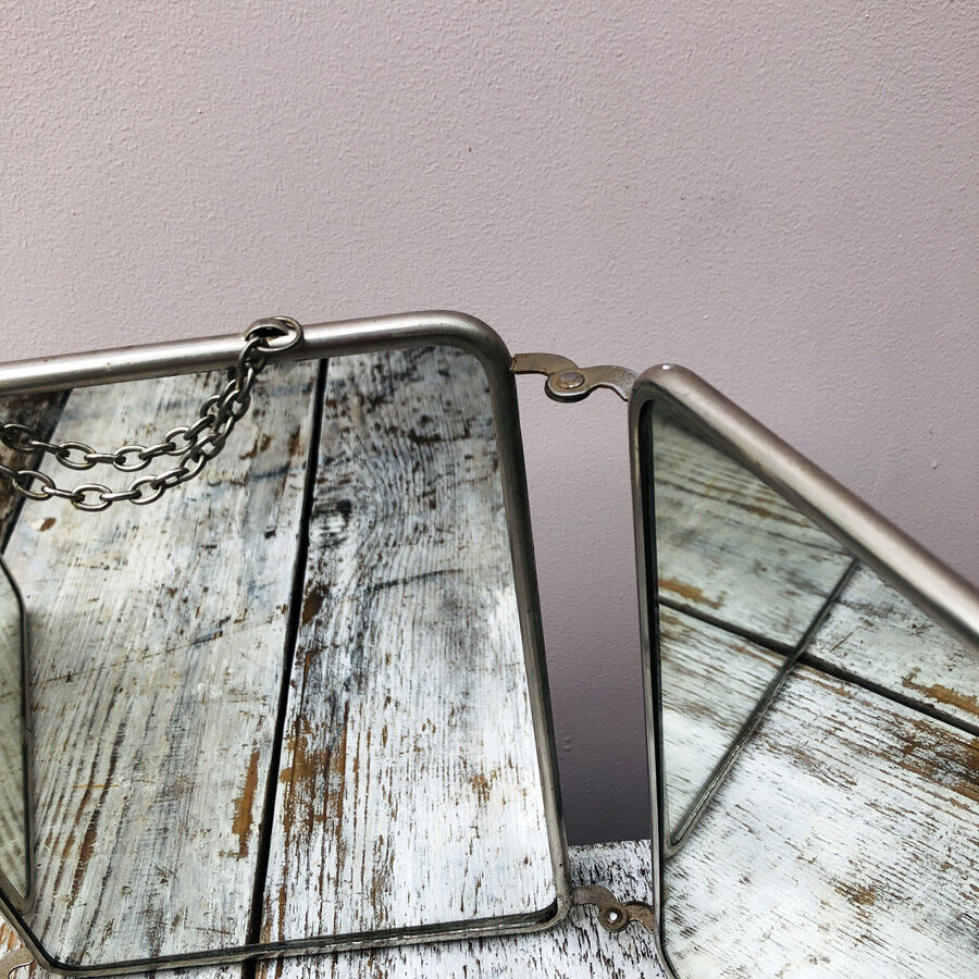 Ancient triptych mirror