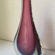 Large glass drop vase attributed to Orrefors or Murano