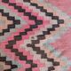 Tapis kilim ancien dans des tons rose
