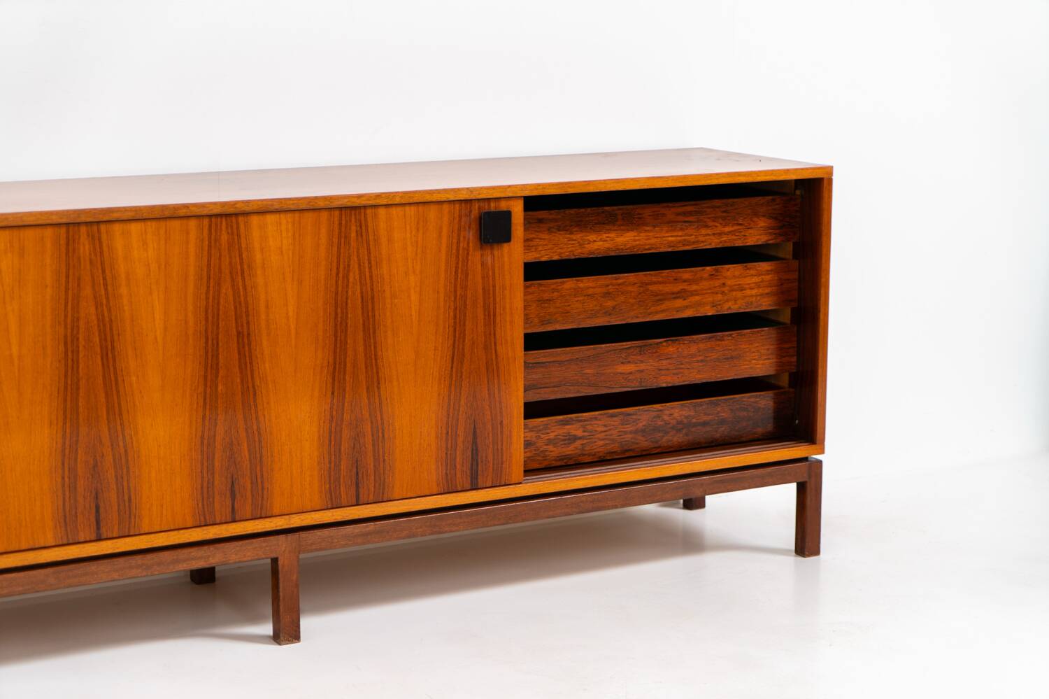 XL rosewood sideboard by Alfred Hendrickx for Belform (Belgium, 1960s)