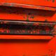 Tool box - workshop maid - vintage orange