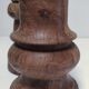 Two vintage turned wood pen and pencil pots