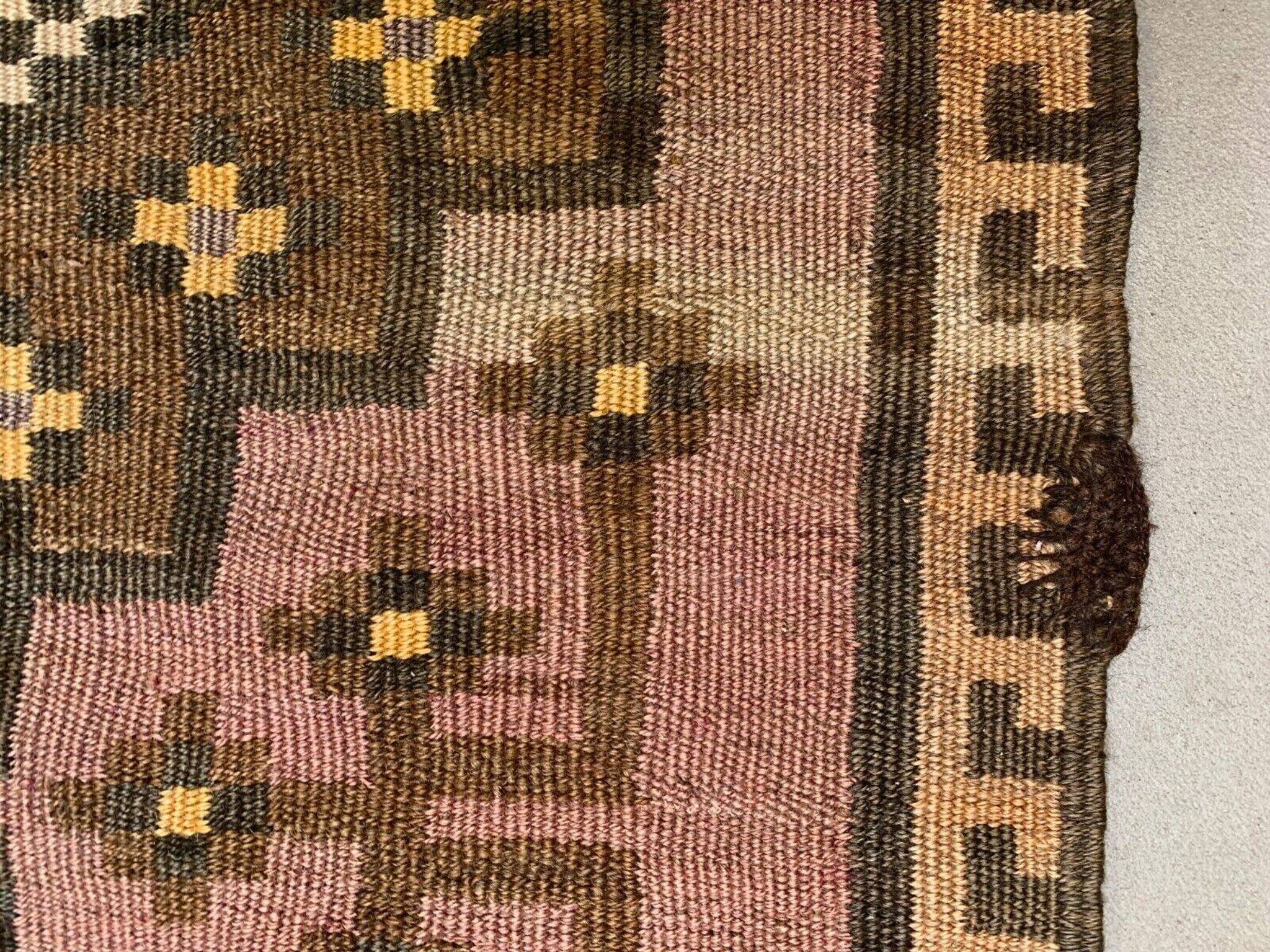 Vintage Turkish Kilim 377x152 cm wool kelim rug large