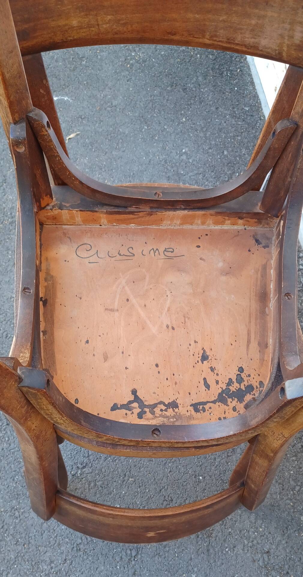 Pair of Baumann bistro chairs