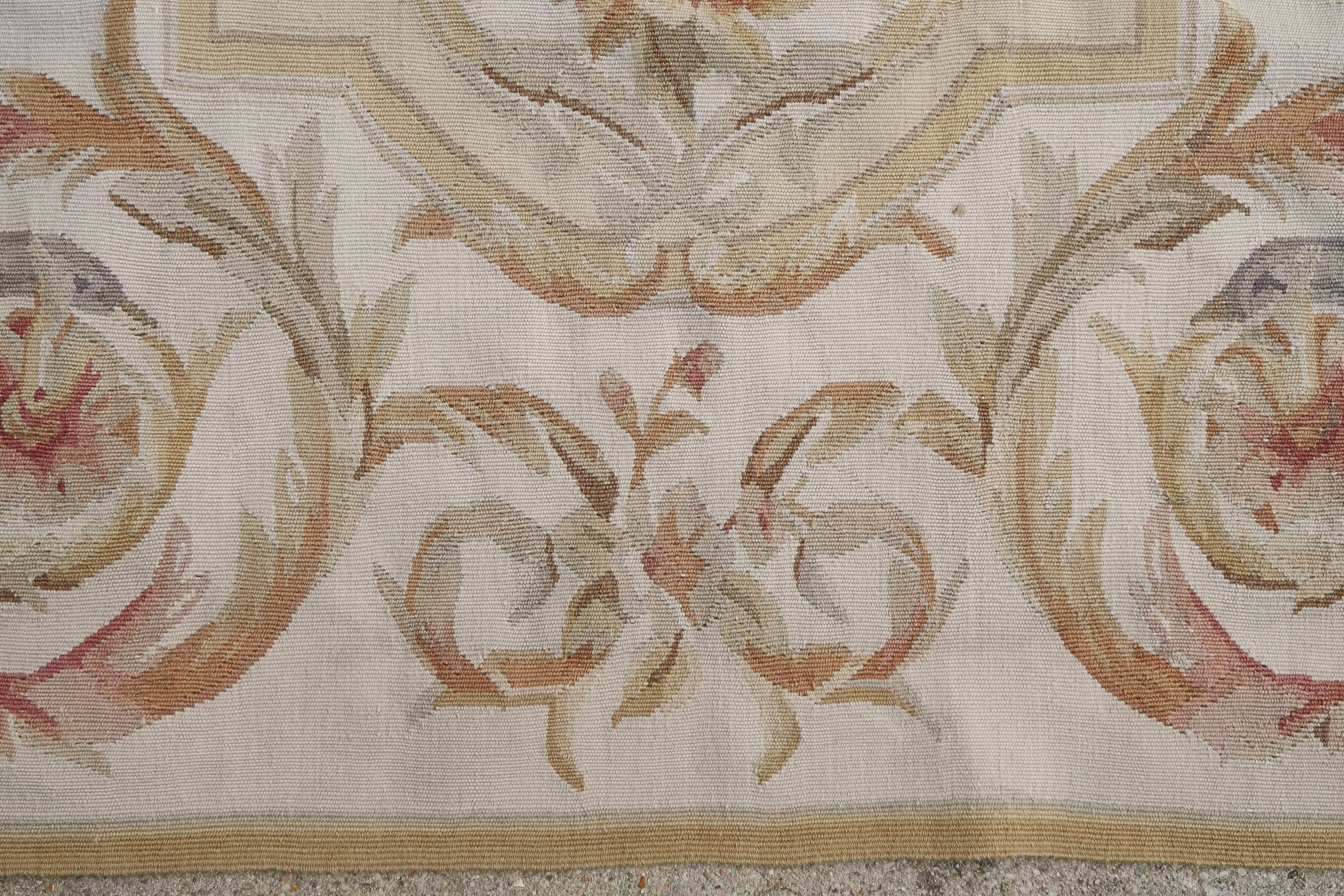 French rug Aubusson 1950