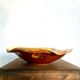 Dish on foot, glazed Provençal ceramic