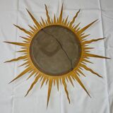 Gilded sun mirror diameter 83cm