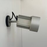 Pair of vintage adjustable wall lights, aluminum, Italy 1970