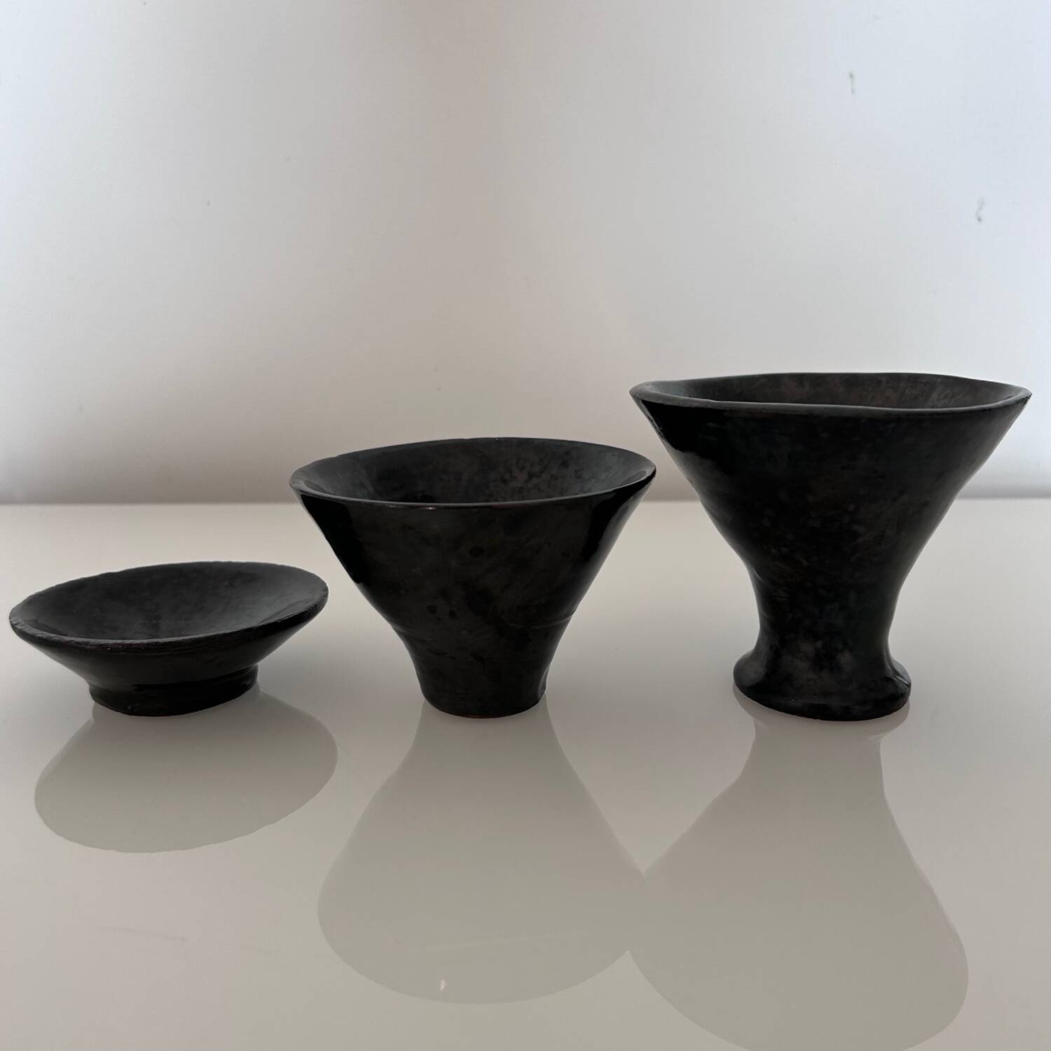 Set of 3 signed bowls