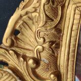 Old golden mirror