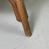 Colonial armchair in wood and canework