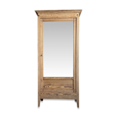 Armoire à glace ancienne en pitchpin (rénovée)