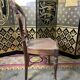 Suite of 12 Louis Philippe period chairs in walnut and canning