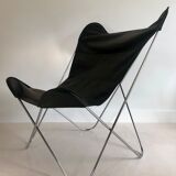 Armchair "Papillon" in chromed steel by Gavina Spa, Italy 70s