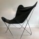 Fauteuil "Papillon"en acier chromé de Gavina Spa, Italie années 70