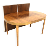 Scandinavian walnut dining table, Skaraborgs Möbelindustri, Sweden, 1960