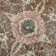 Tapis vintage en laine beige et marron