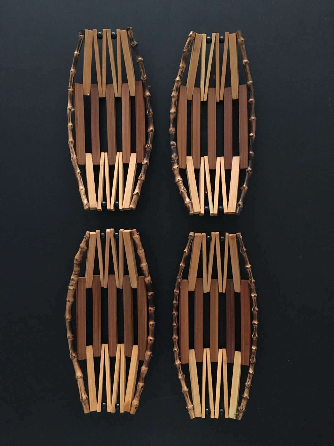 Set of 4 storage compartments