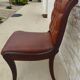 Chaise chic de style  Chesterfield Vintage à ossature bois et simili cuir