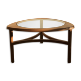 Teak coffee coffee table and 1960s Nathan Glass Edition