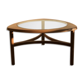 Teak coffee coffee table and 1960s Nathan Glass Edition