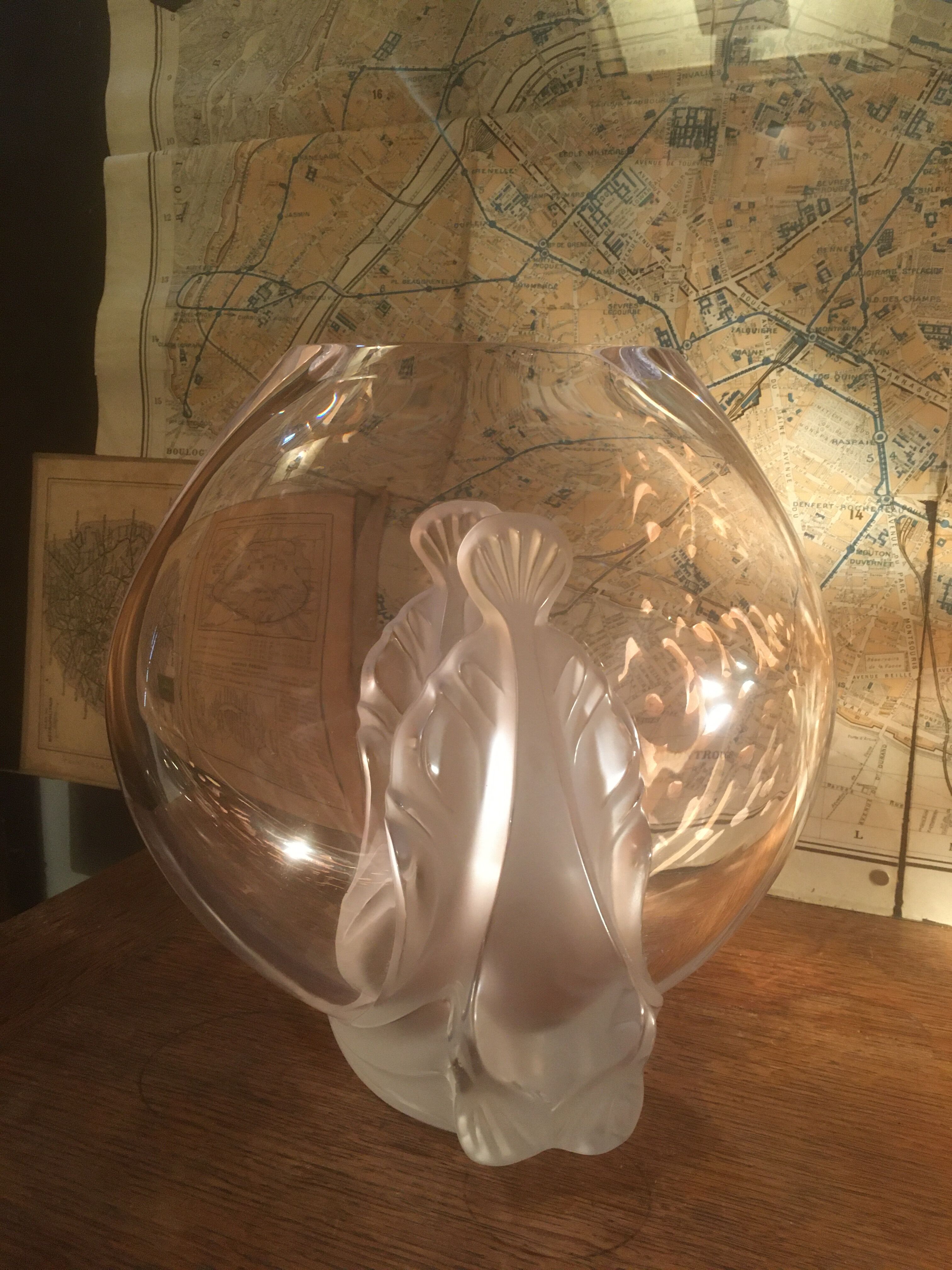 Garance vase in Lalique crystal