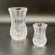 Duo de vases à facettes en cristal d’Arques