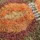 Original ABSTRACT Scandinavian High Pile Pop Art Rya Rug Carpet, Sweden, 1960s