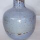 Ceramic ball vase signed blue Accolay or other 16 cm