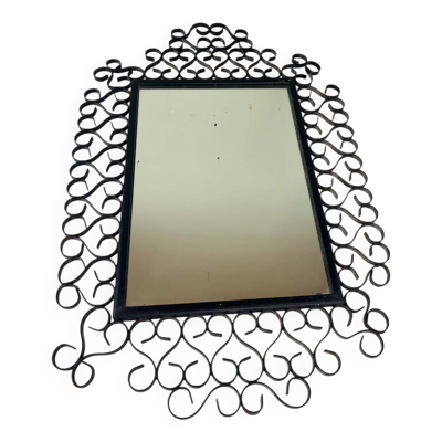 Miroir en fer forgé Chaty Vallauris