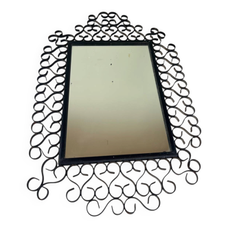 Wrought iron mirror Chaty Vallauris