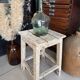 Old wooden stool with square seat