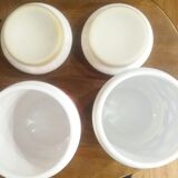 Lot of retro polka dot pots